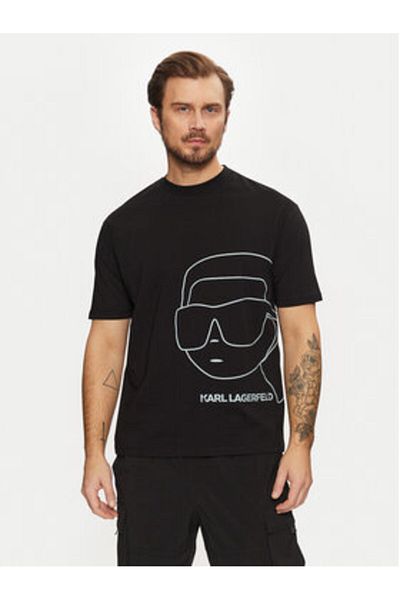 Karl Lagerfeld Men's T-Shirt 755197 551225 Black
