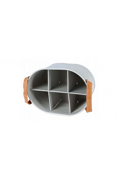 Excellent Houseware Frapiera Solsbery, metal, White, 17.5 x 14 x 24.5 cm