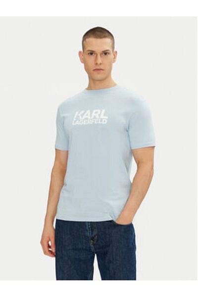 Karl Lagerfeld Tricou bărbătesc 755087 552235 Albastru deschis