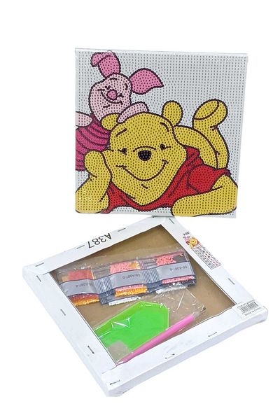 Party and Story Diamond drawings art works for children. Cartoon characters