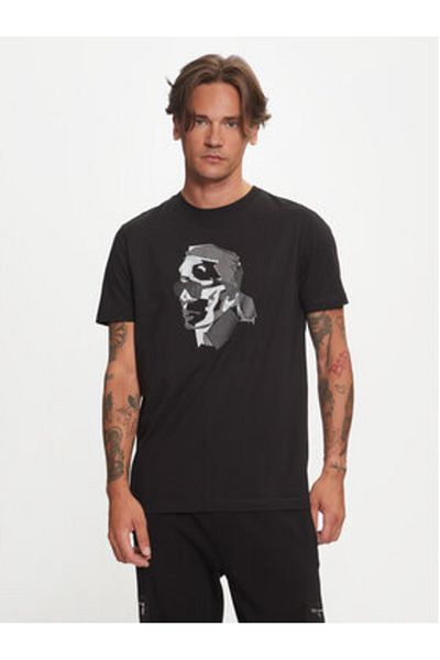 Karl Lagerfeld Men's T-Shirt 755060-544242 Black