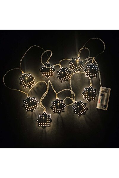 Party and Story زينة رمضانية مضيئة بتقنية LED، على شكل نجمة، طولها متران، 10 ...
