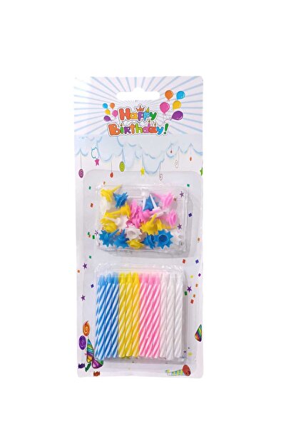 Party and Story شمعة كعكة عيد ميلاد 24 قطعة