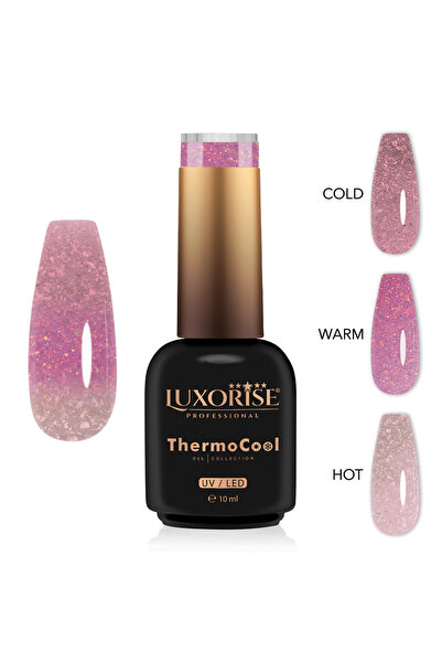 LUXORISE Oja Termică Semipermanentă ThermoCool 3 Culori - Blushing Kiss 10ml