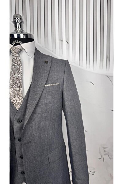 Dupont Slim Fit Yelekli Takım Elbise