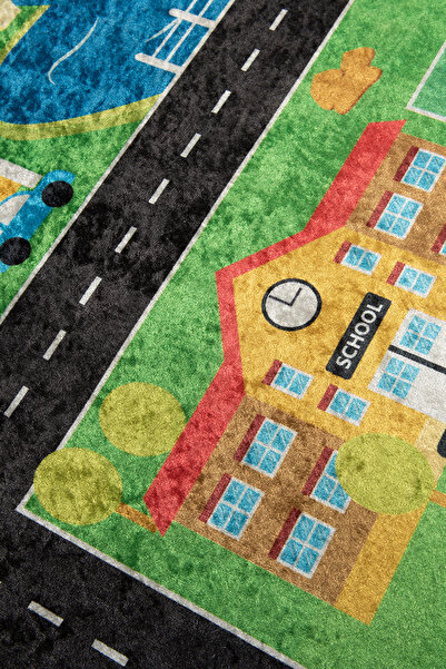 Chilai Home Children's rugs, 160 cm x 100 cm, Antibacterial, non-toxic, Anti-slip base