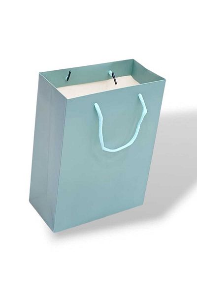 Party and Story Gift bags made of cardboard, 3 pieces, Tiffany color Size 26Ã—12Ã—32CM