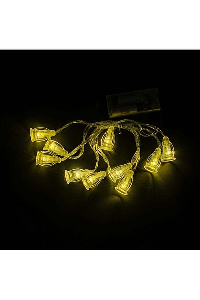 Party and Story Luminous Ramadan decorations, lantern shape, 2 meters, 10 pieces yellow