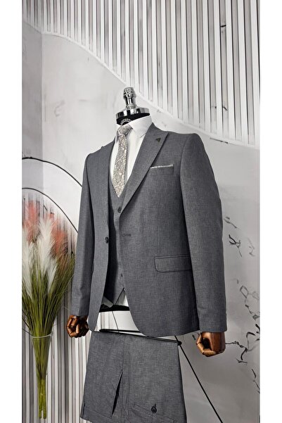 Dupont Slim Fit Yelekli Takım Elbise