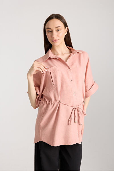 Entarim Maternity Shirt Collar Tunic