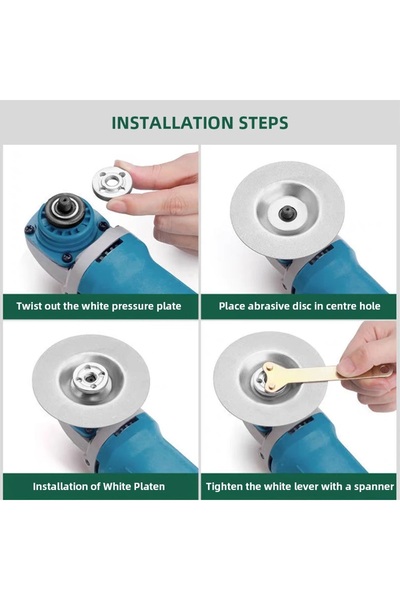 Depolife Elmas Taşlama Zımparalama Bileme Diski Silindir Ögütücü Cam Granit Mermer Demir çelik Bileme 100mm