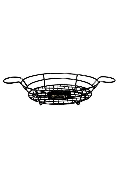 Evren Oval basket with handle for sauce – Practical and elegant serving - 25x18