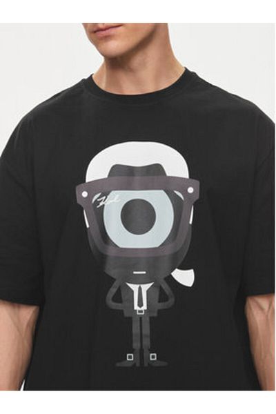 Karl Lagerfeld Men's T-Shirt 755098 542270 Black