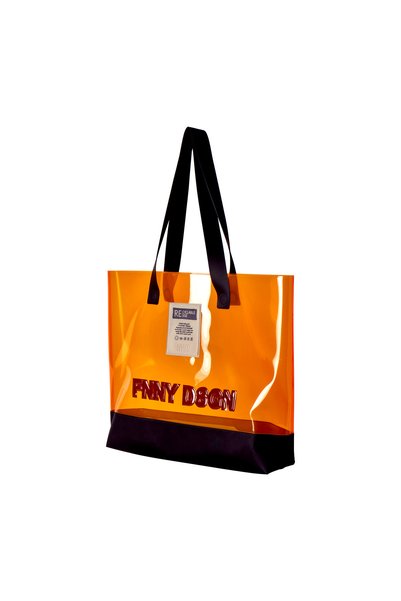 Funny Design New Season Bulky Beach Bag Neon Orange