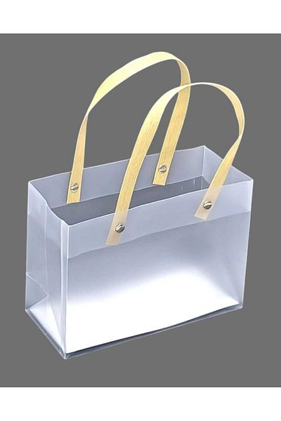 Party and Story Semi-transparent hard plastic bags 12pcsSize 13CM Ã—18CM Ã—8CM