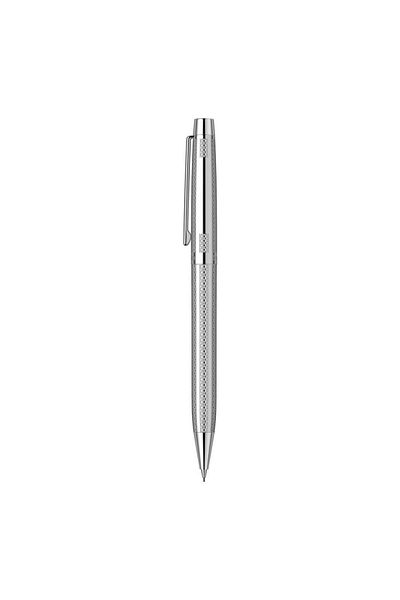 Scrikss 722w Herringbone Patterned Chrome Pen