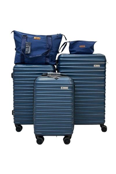 Generic 5-piece travel bags, excellent, anti-break, dark blue color