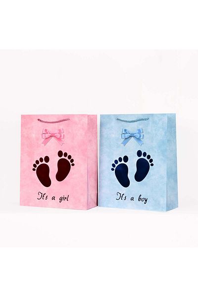 Party and Story Birth ID gift bags for girls and boys(L) L (31*40*12CM