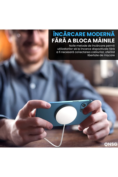 Apple Wireless Charger Magsafe, 15w, Usb-c, 1m, White