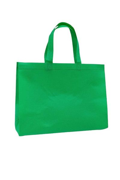 Party and Story Reusable, printable, fabric shopping bags, light green, 12 pieces Size(M)30Ã—40Ã—11CM