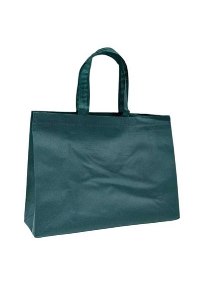 Party and Story Reusable, printable, fabric shopping bags, dark green, 12 pieces Size (M)30Ã—40Ã—11CM