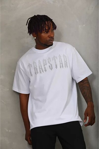 HAZEGO Μπλουζάκι Unisex Oversize Stone Crew Neck - Λευκό