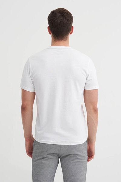 Cazador Βαμβακερό T-shirt Slim Fit Crew Neck