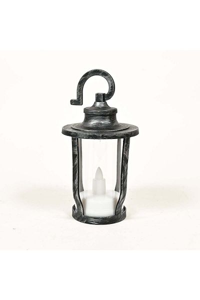Party and Story Ramadan lantern for home decorations 15 CM *5.50 CM silver 12 pieces
