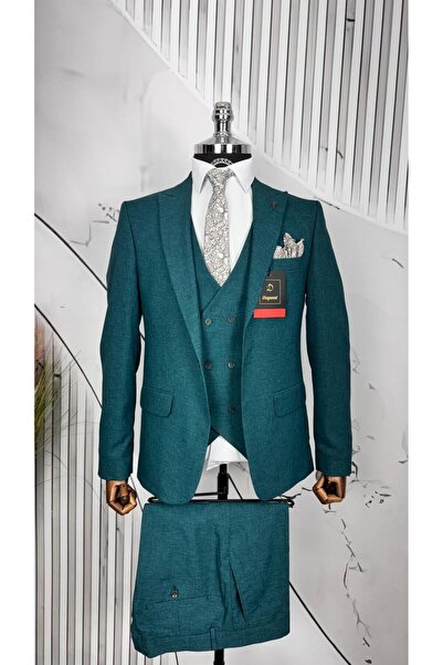 Dupont Slim Fit Yelekli Takım Elbise