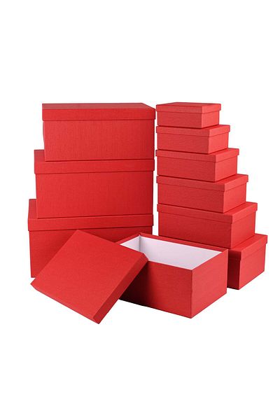 Party and Story 10pcs red color gift boxes