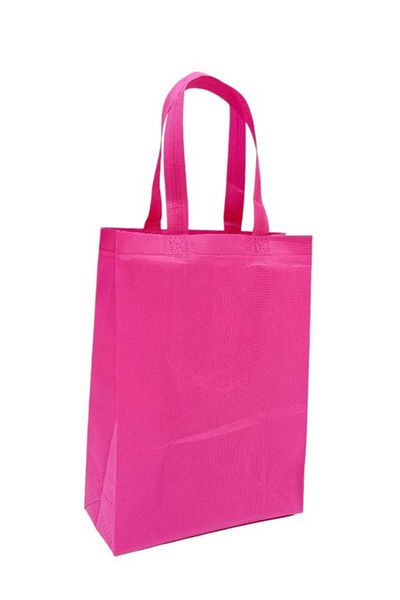 Party and Story Fuchsia fabric shopping bags that can be used more than once, 12
