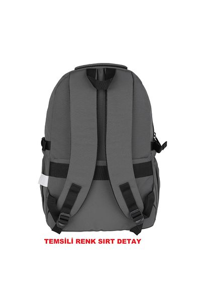 Relaxion Green 2057 Waterproof Lined Fabric School Backpack