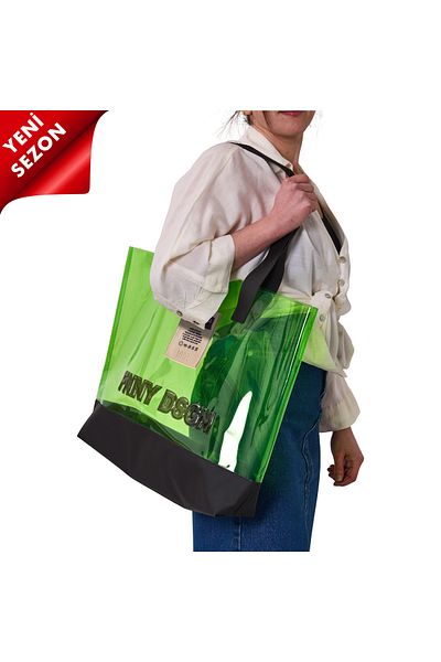 Funny Design 2025 Νέα σεζόν Bulky Beach Bag Neon Green