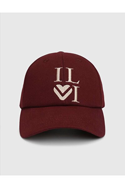 İLVİ Lali Gabardin Burgundy Women's Hat
