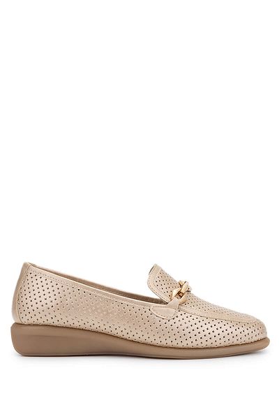 RELAX ANATOMIC Women's Genuine Leather Gold Comfort Shoes