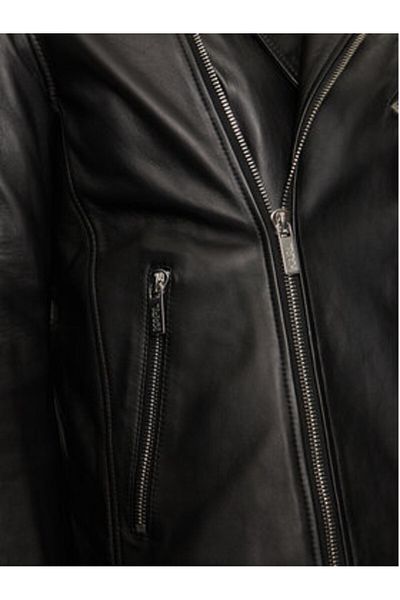 Karl Lagerfeld Mens Leather Jacket 555021-544421 Black