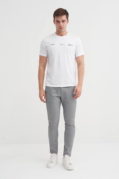 Cazador Βαμβακερό T-shirt Slim Fit Crew Neck