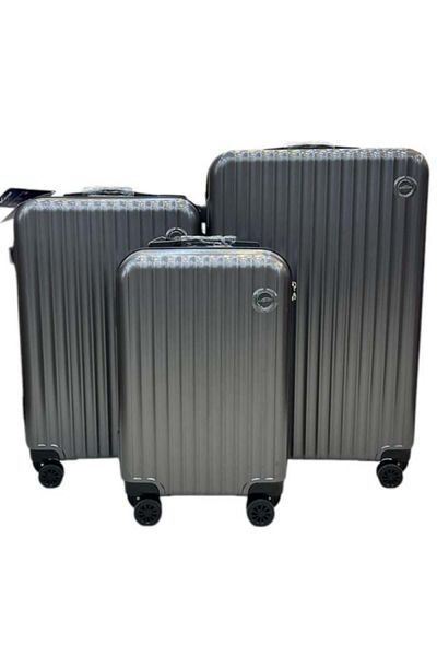 Generic 3-piece travel bags, excellent, anti-break, silver color
