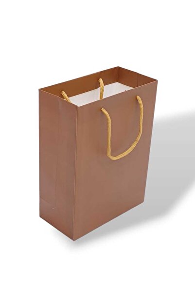 Party and Story أكياس هدايا مصنوعة من الورق المقوى، 12 قطعة، لون ذهبي داكن، م...