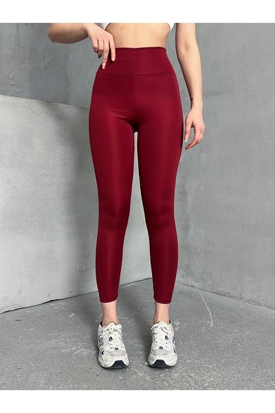 The Base Women's Burgundy Recovery High Waist Tights