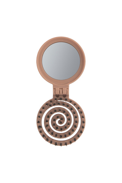 PROCO Beauty Makaron Extension-Three-Dimensional 3D Flexible Mirrored Bag Size Hair Brush-Specific for Welding Hair