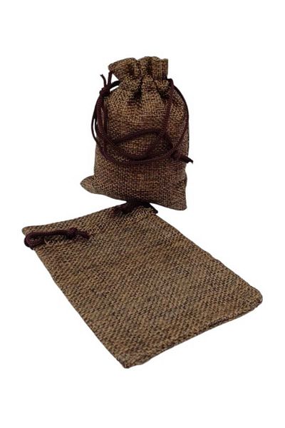 Party and Story Burlap bags for gift distribution, 12 pieces L(10Ã—15CM)