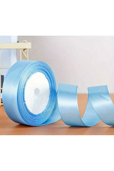 Party and Story Satin Ribbon, 1 Inch, 3 PiecesColor cyan