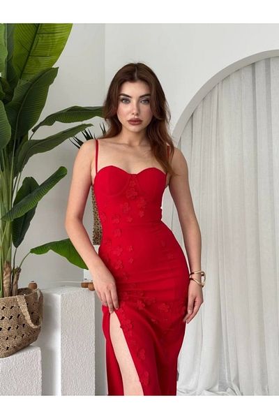 Silerra Rochie cu detaliu trandafir