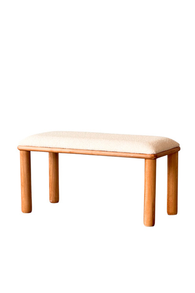 Woodenbend Arya Natural Ahşap Bench – Kayın Ağacı, Bohem İskandinav Tasarım, ...