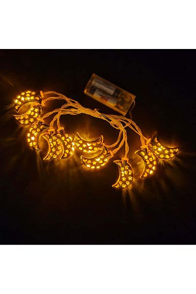 Party and Story Luminous Ramadan decorations crescent shape, 2 meters, 10 lines