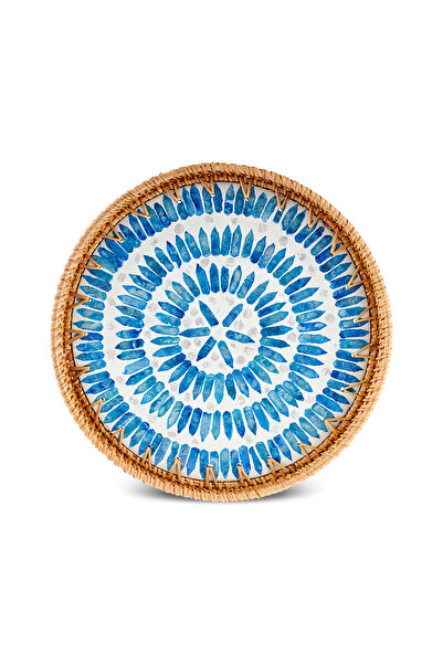 Karaca Erica Rattan Yuvarlak Tepsi 30x3 cm
