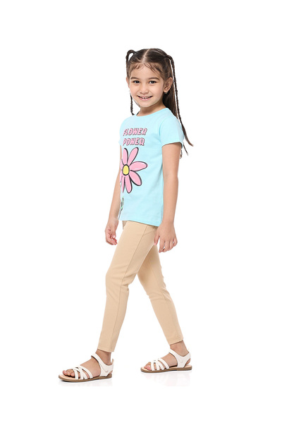 R&B بنطال ضيق سادة بخصر مطاطي