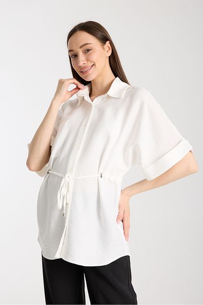 Entarim Maternity Shirt Collar Tunic