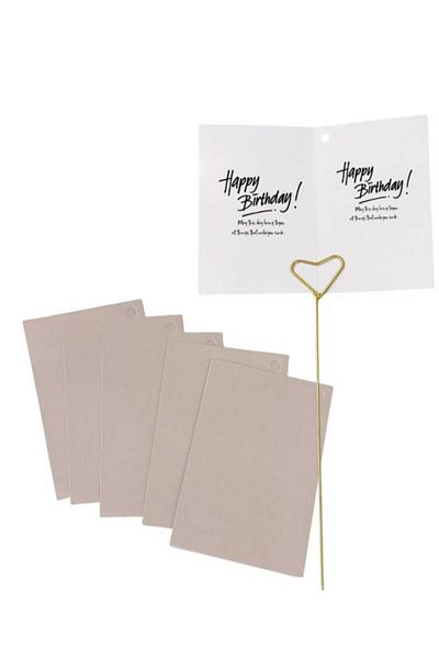 Party and Story Plain colorful cardboard cards, 17 pieces